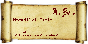 Mocsári Zsolt névjegykártya